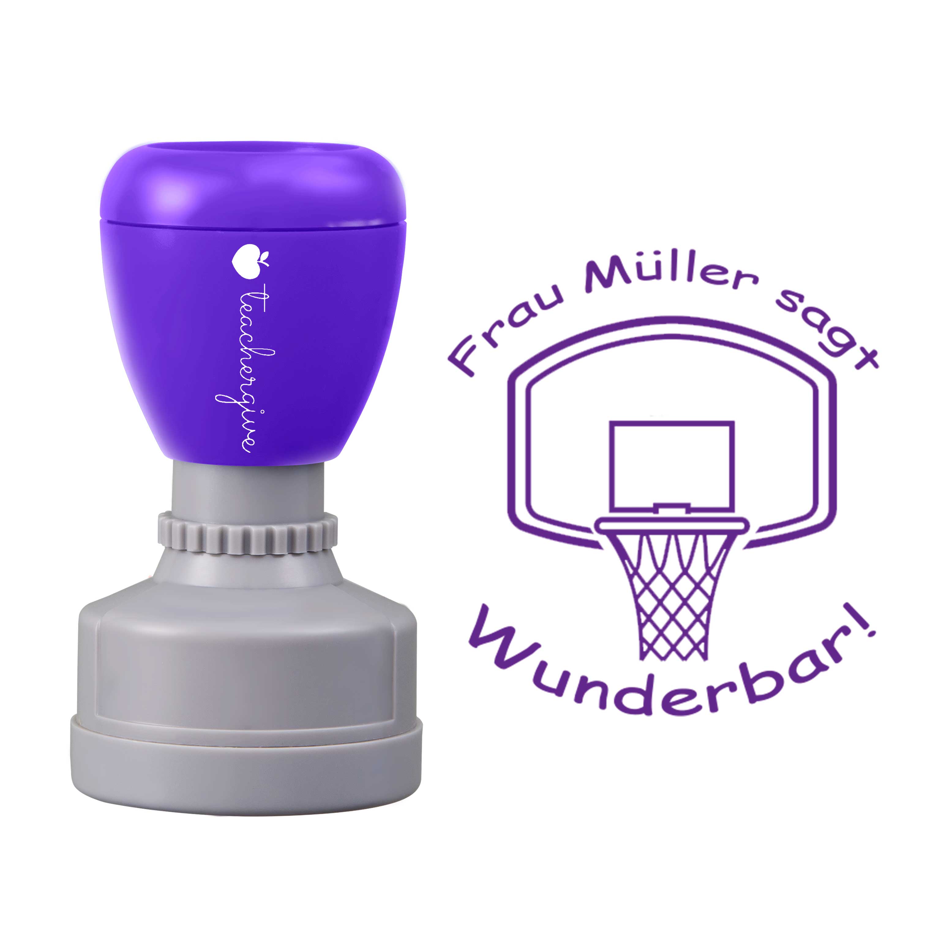 Personalisiert sagt Wunderbar Lehrer Stempel