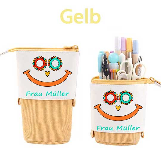 Personalisiert Name Lächle weiter Federmäppchen Mäppchen