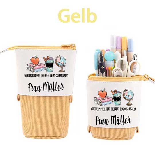 Personalisiert Unterrichten Lieben Inspirieren Federmäppchen Mäppchen