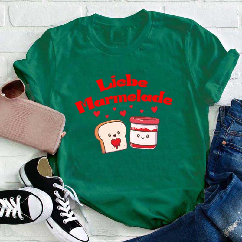 Liebe Marmelade Lehrer T-Shirt