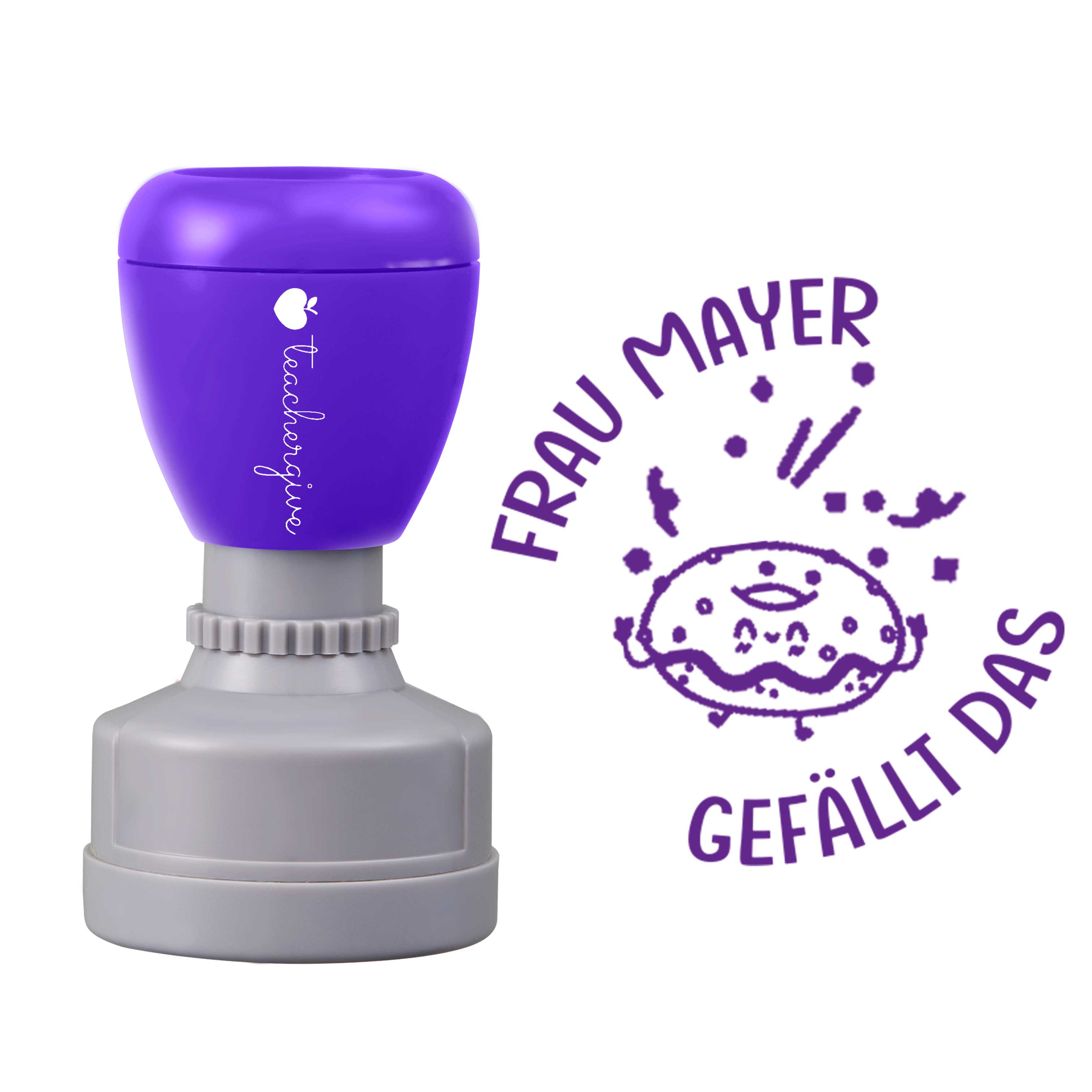 Personalisiert gefällt das Lehrer Stempel