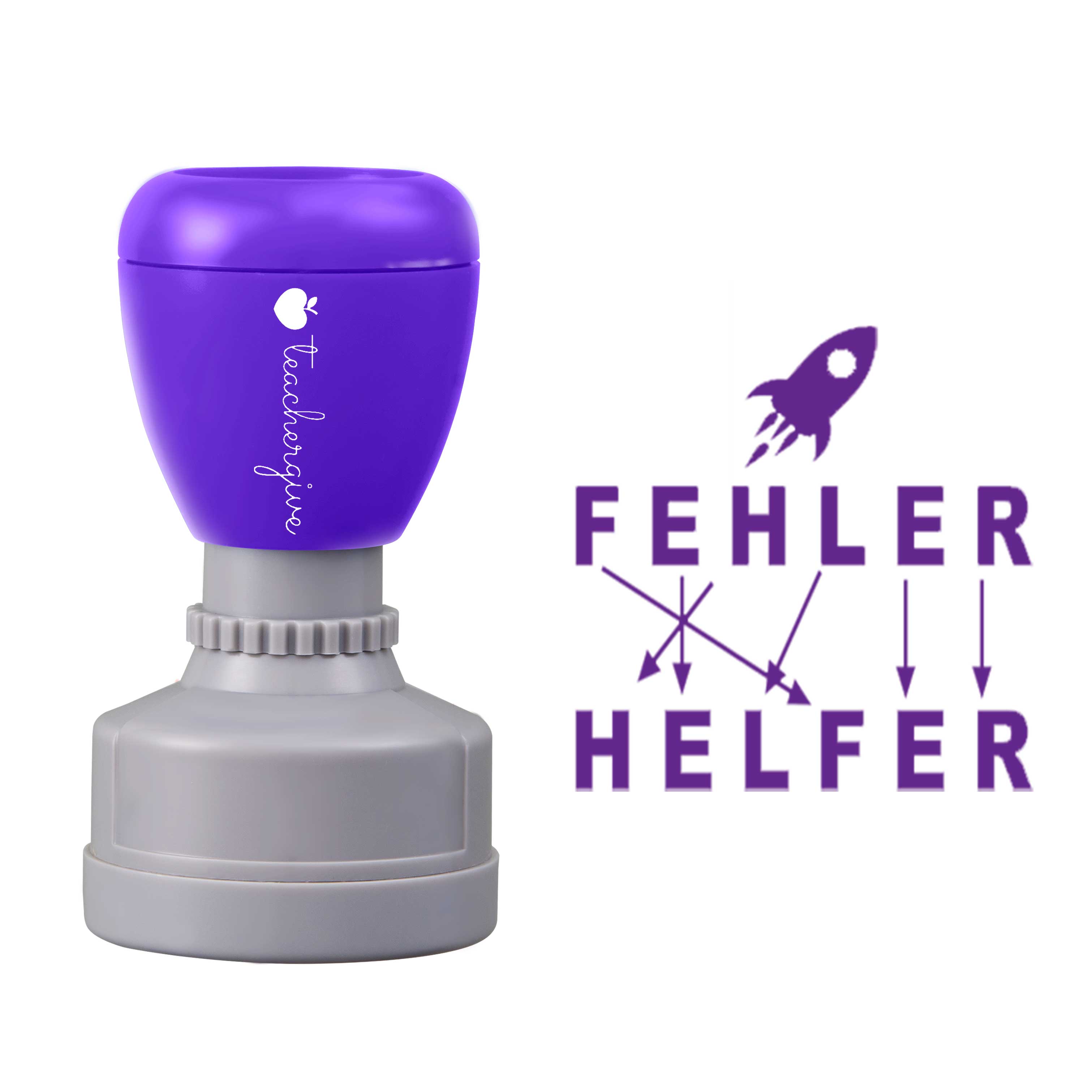 Fehler sind Helfer Lehrer Stempel