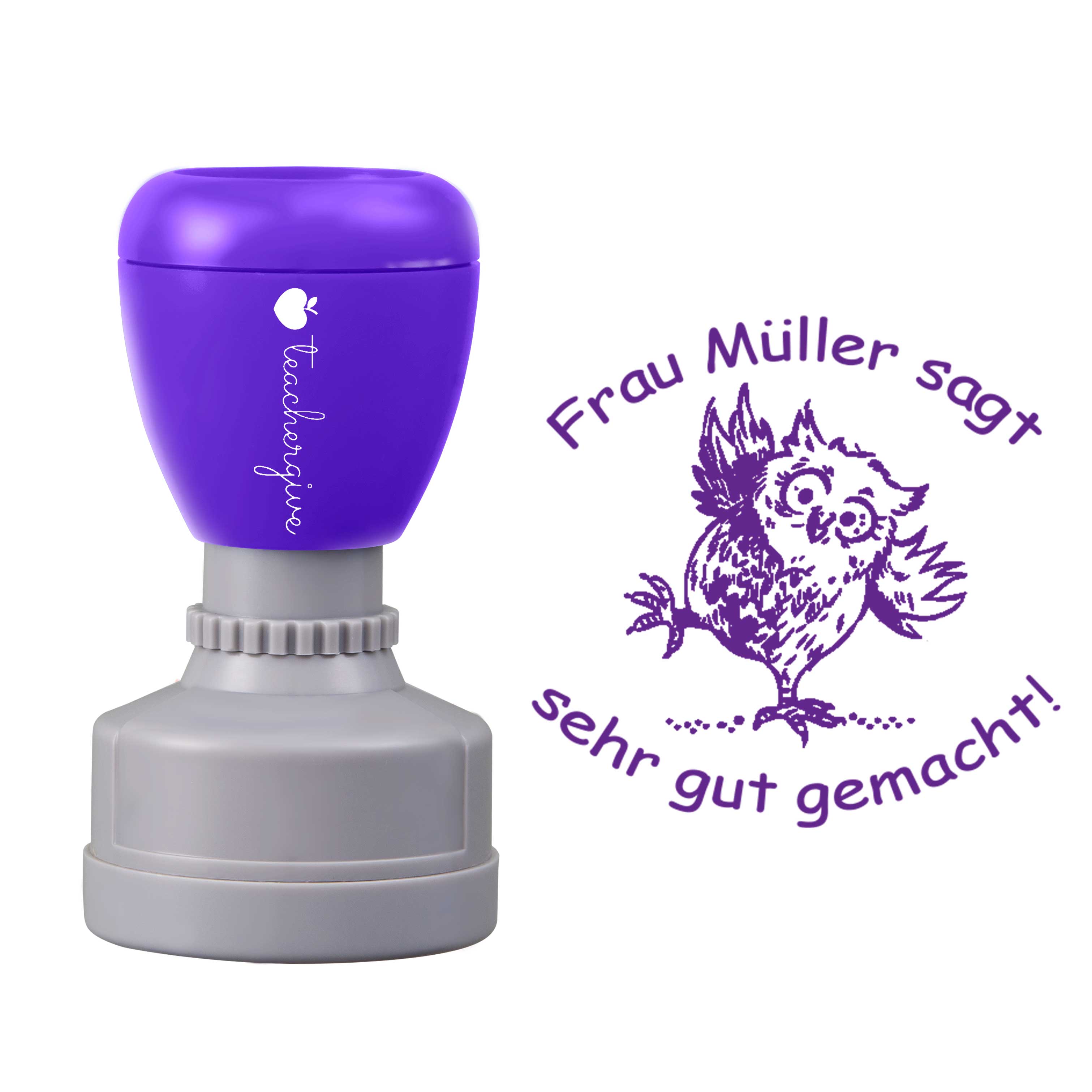 Personalisiert sagt sehr gut gemacht Lehrer Stempel