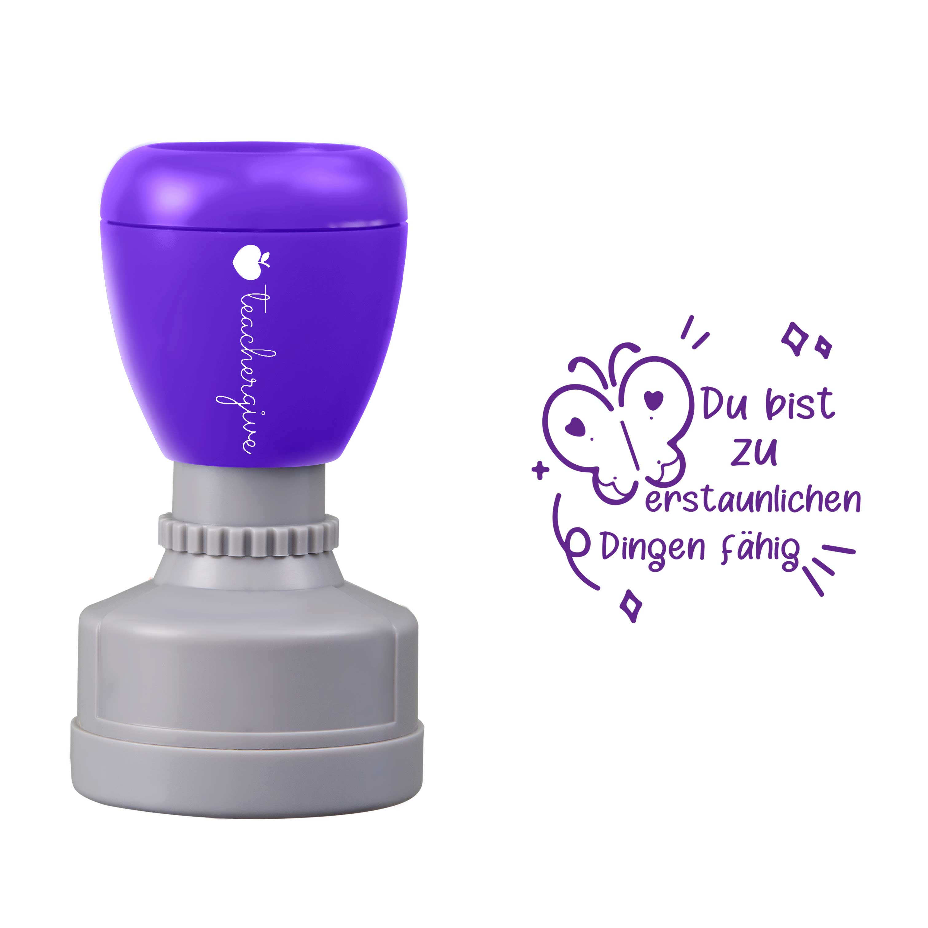 Du Bist Zu Erstaunlichen Dingen Fähig Lehrer Stempel