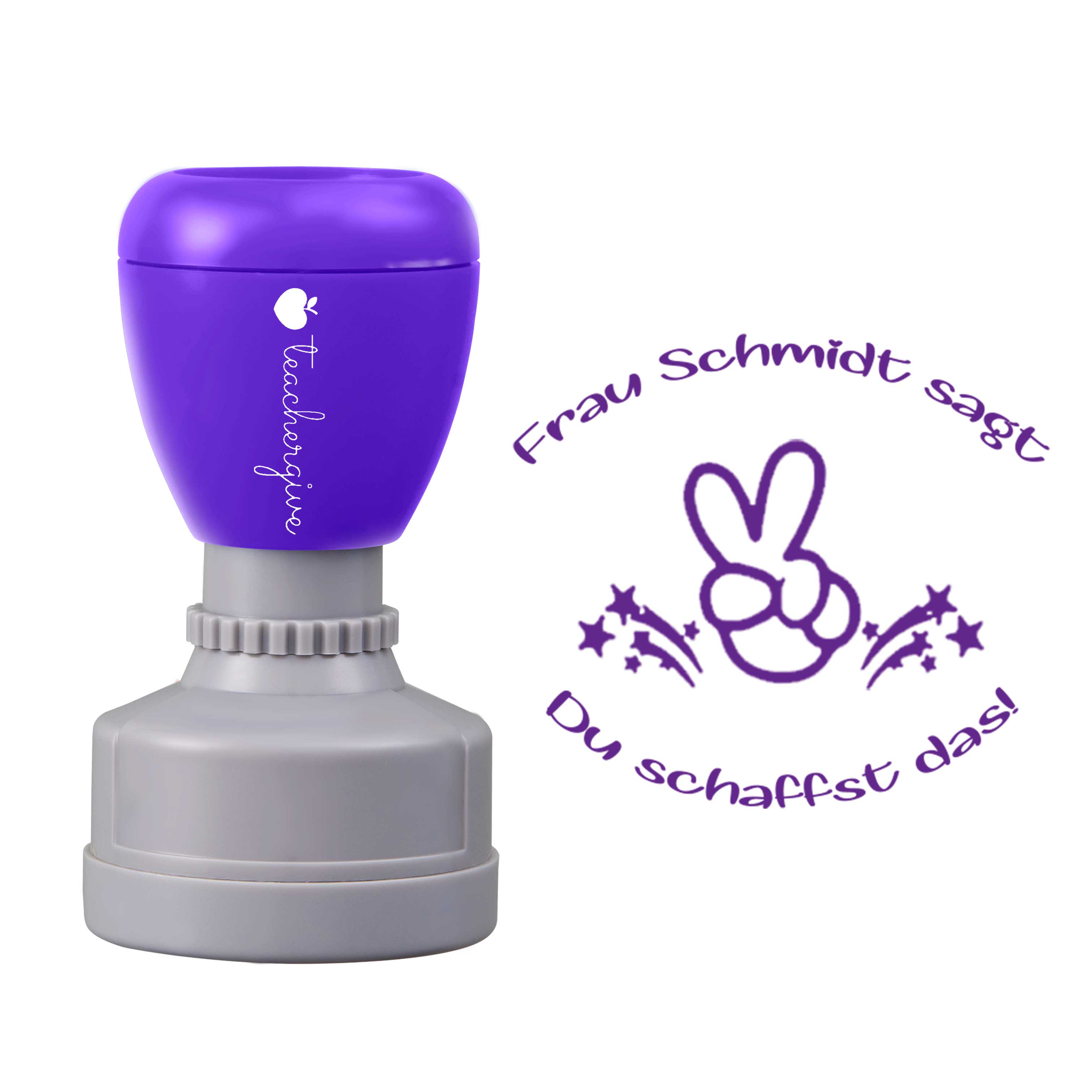 Personalisiert sagt du schaffst dad Lehrer Stempel