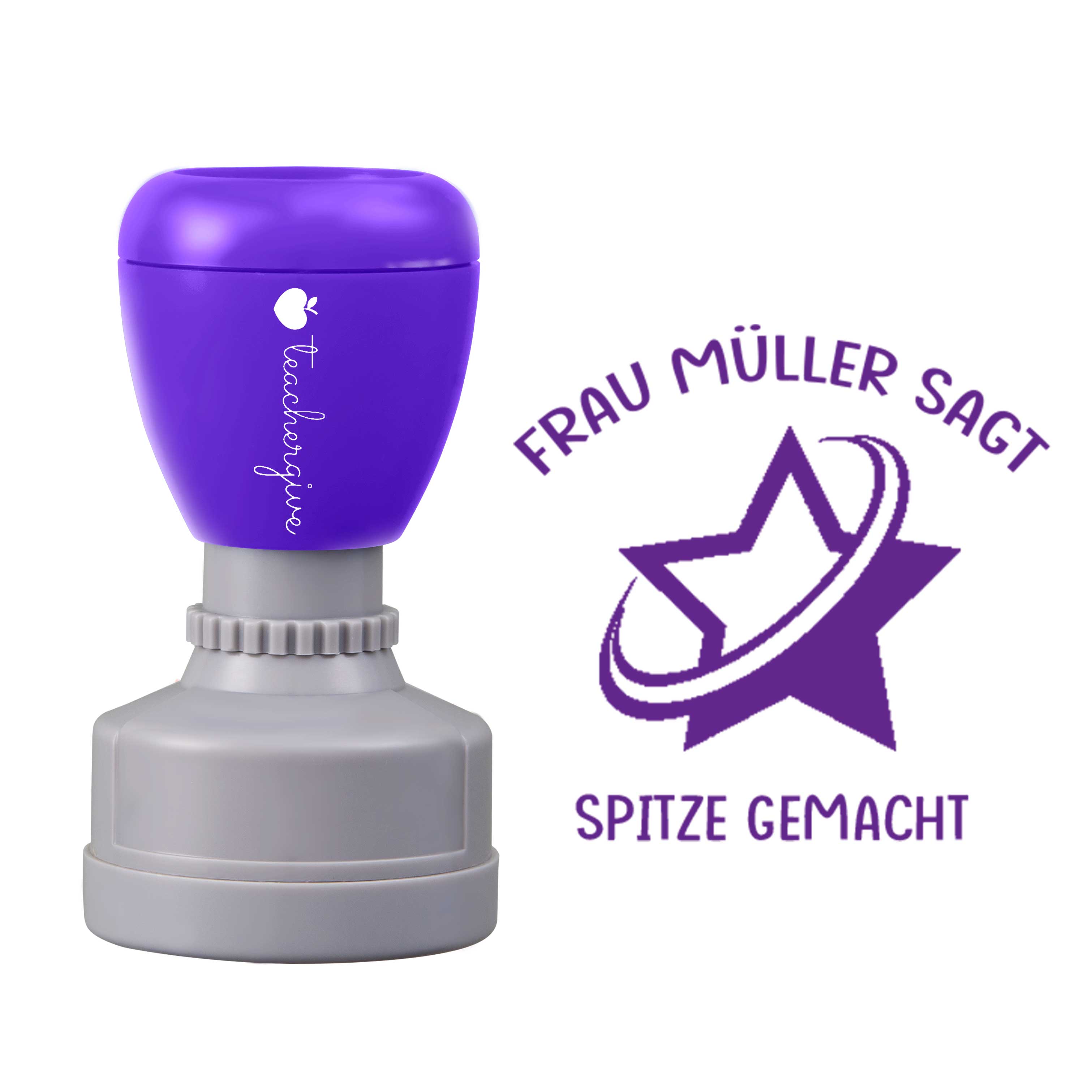 Personalisiert Name sagt spitze gemacht Lehrer Stempel