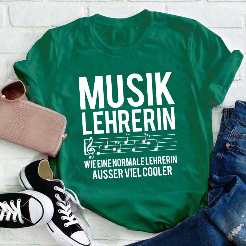 Musik Lehrerin Viel Cooler Lehrer T-Shirt