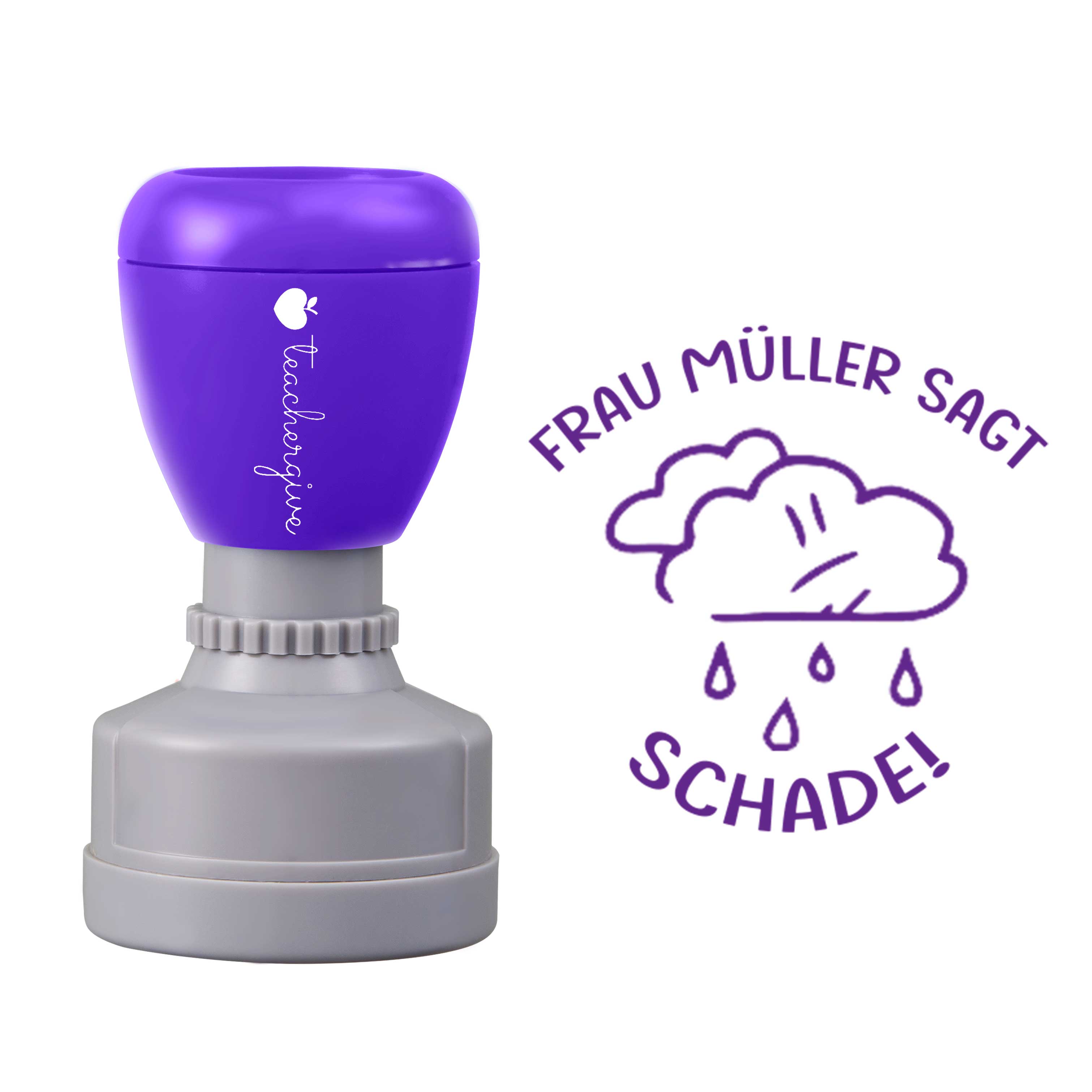 Personalisiert Name Sagt Schade Lehrer Stempel
