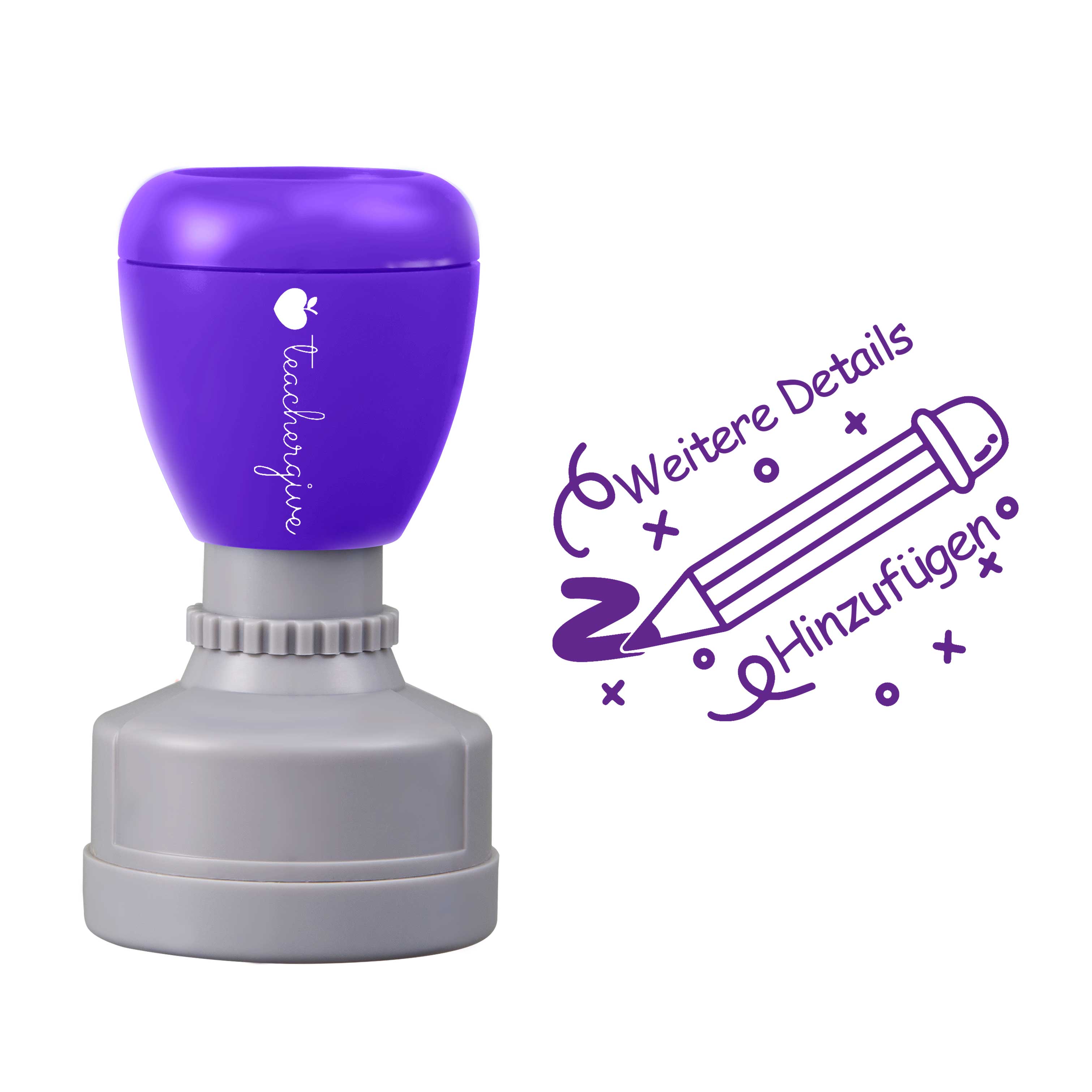 Weitere Details Hinzufügen Lehrer Stempel