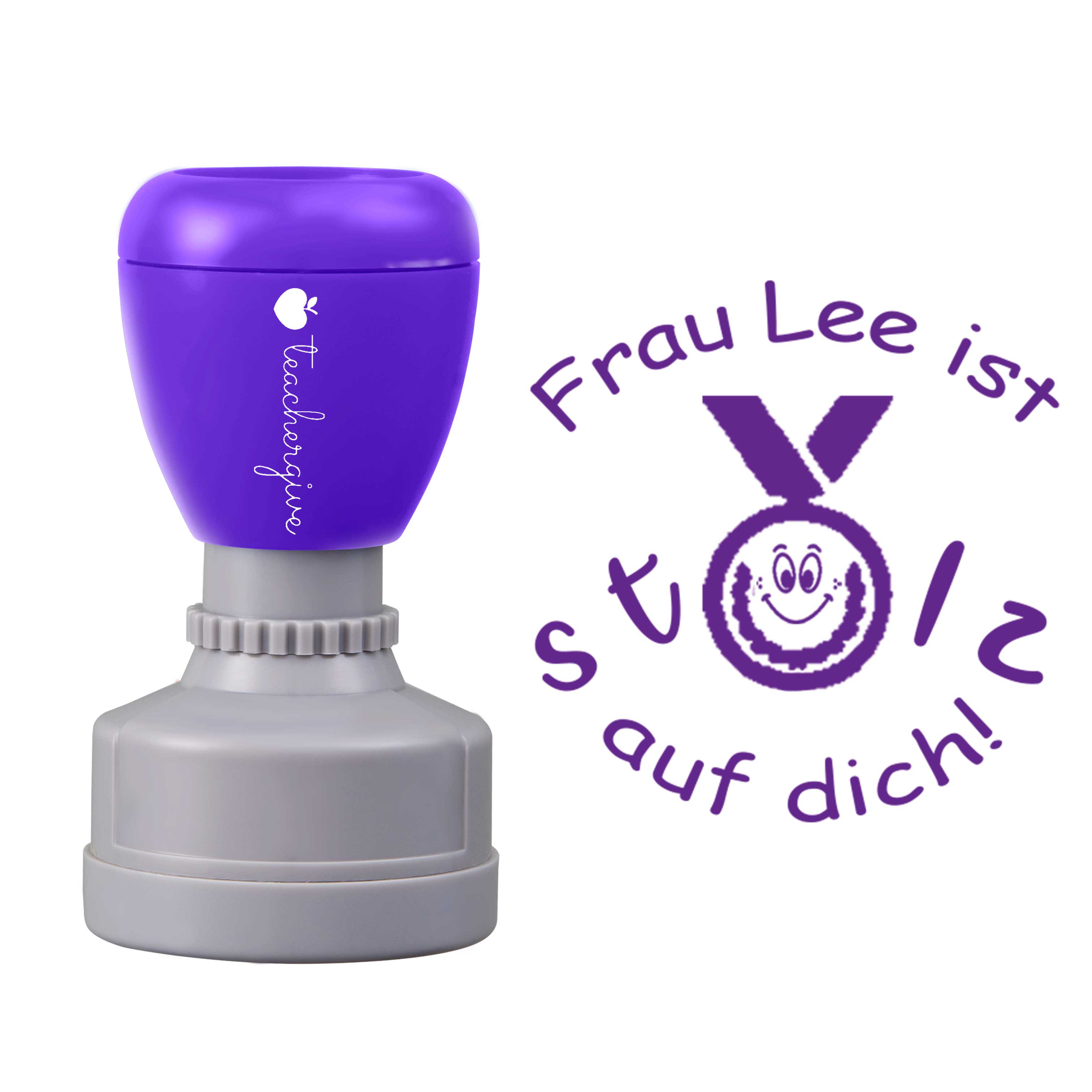 Personalisiert Stolz Auf Dich Lehrer Stempel