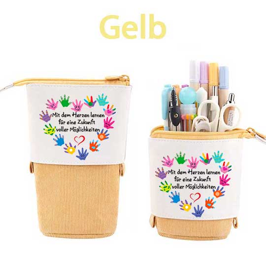 Mit dem Herzen lernen für eine Zukunft voller Möglichkeiten Federmäppchen Mäppchen