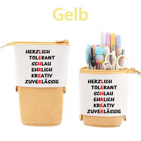 Herzlich Tolerant Schlau Ehrlich Kreativ Zuverlässig Federmäppchen Mäppchen