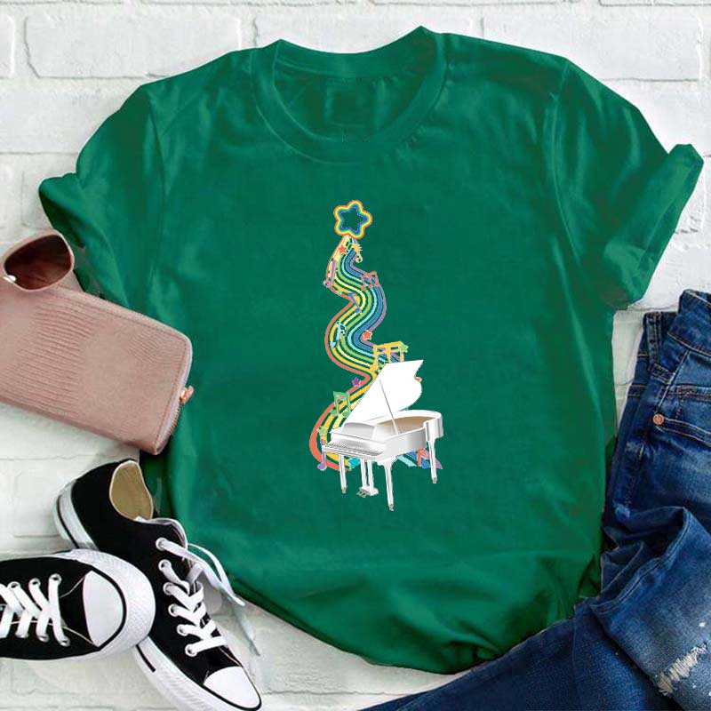 Klavier Musik Lehrer T-Shirt