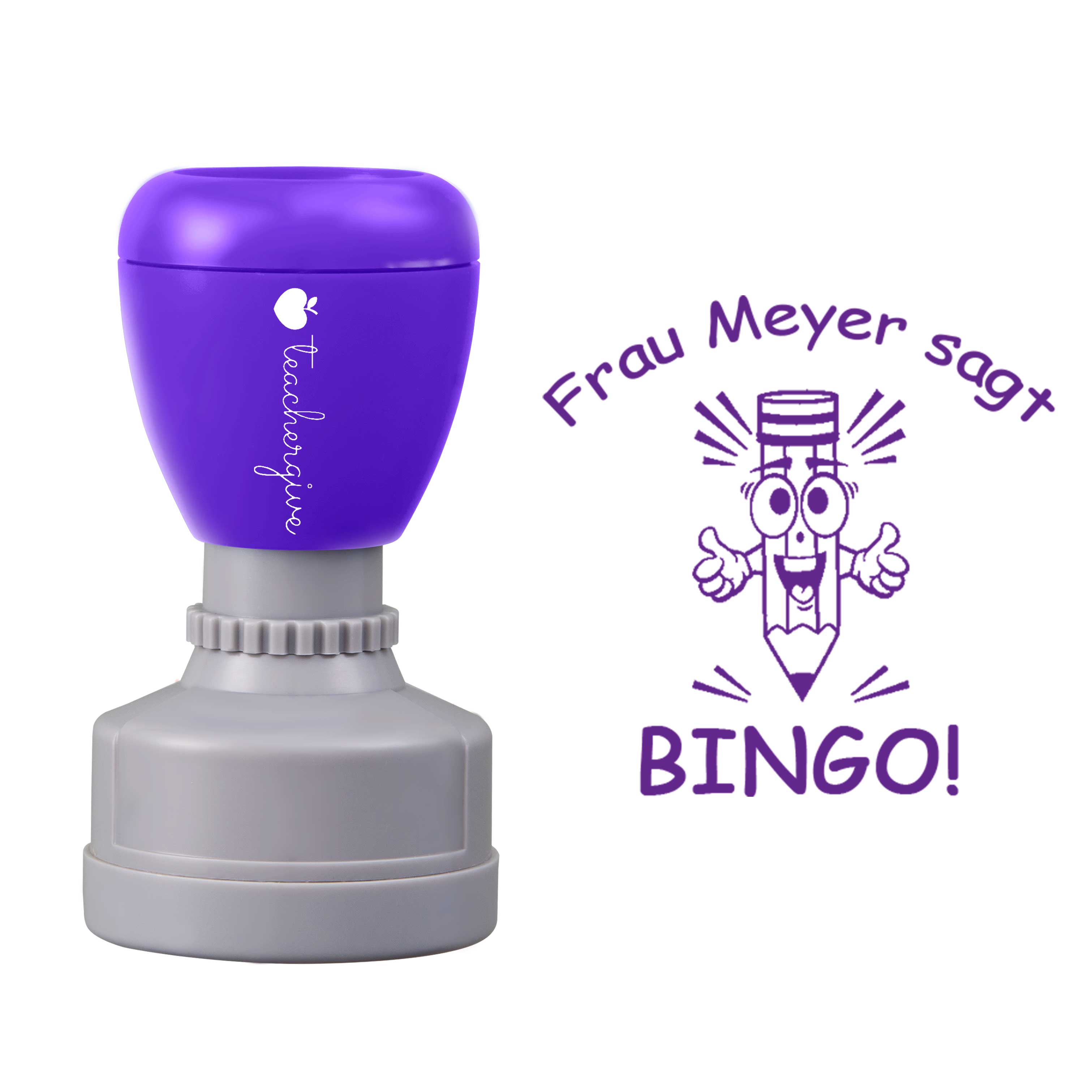 Personalisiert Sagt Bingo Lehrer Stempel