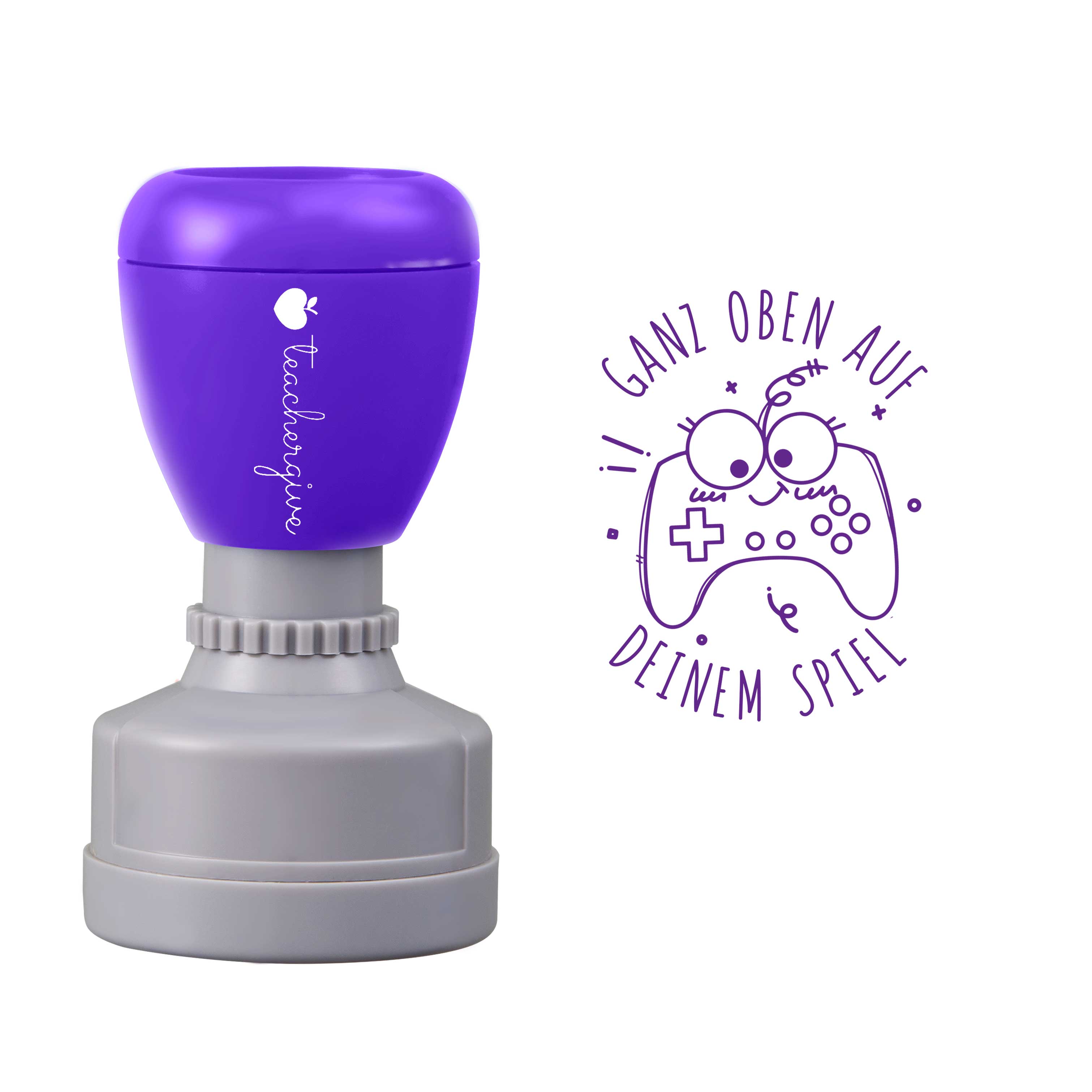 Ganz Oben Auf Deinem Spiel Stempel