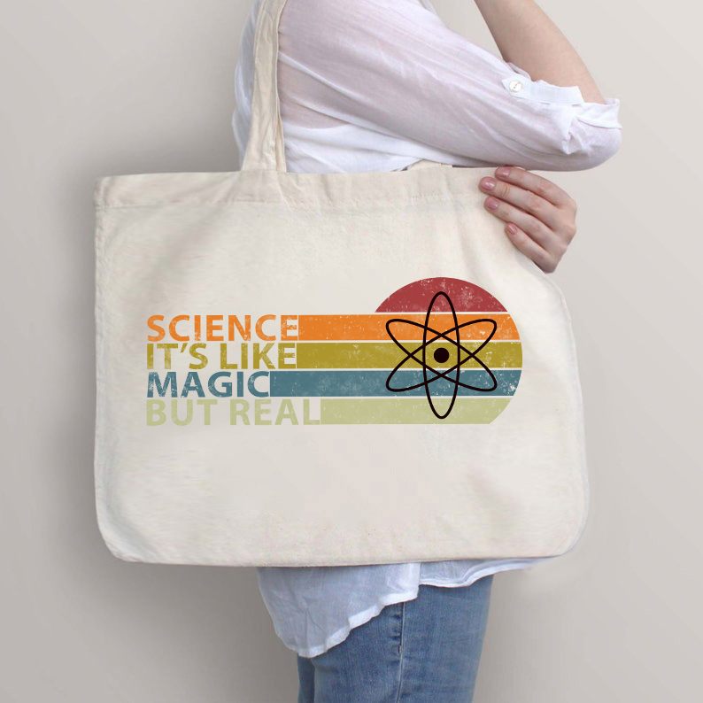 Wissenschaft Es ist magisch, aber real Lehrer Tragetasche mit Reißverschluss