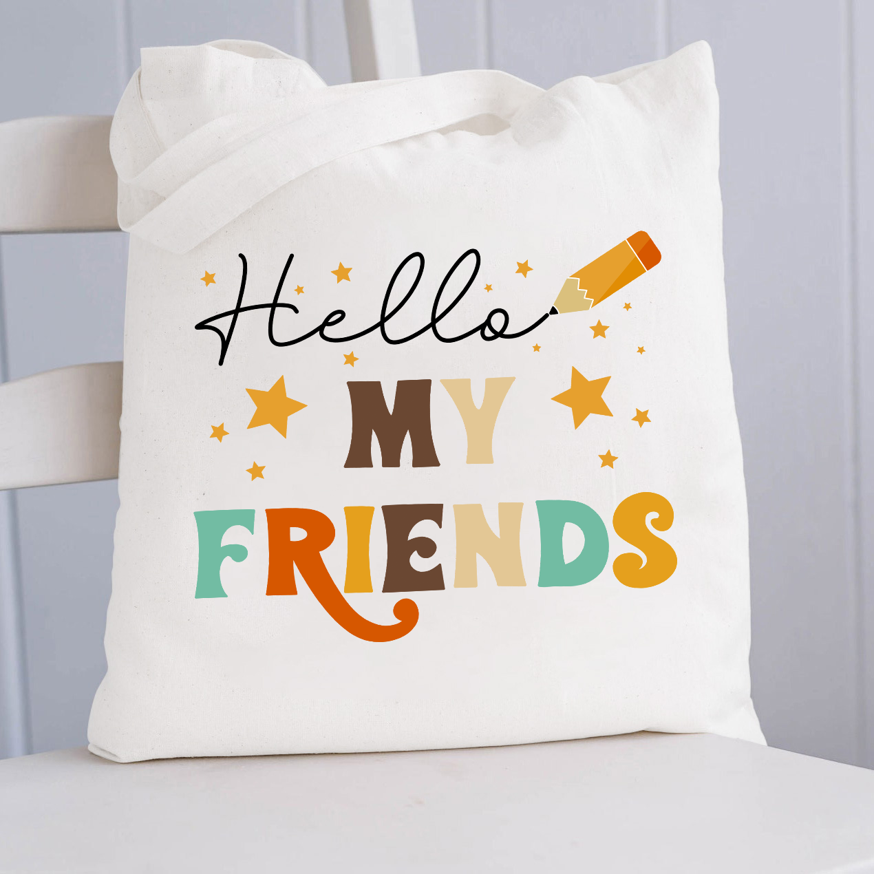 Hello My Friends Tote Bag