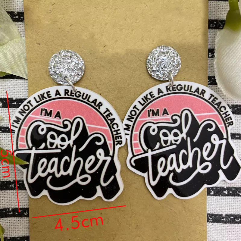 Cool Teacher Earrings