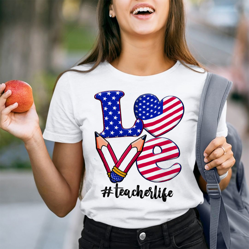 Love Pencil American T-Shirt