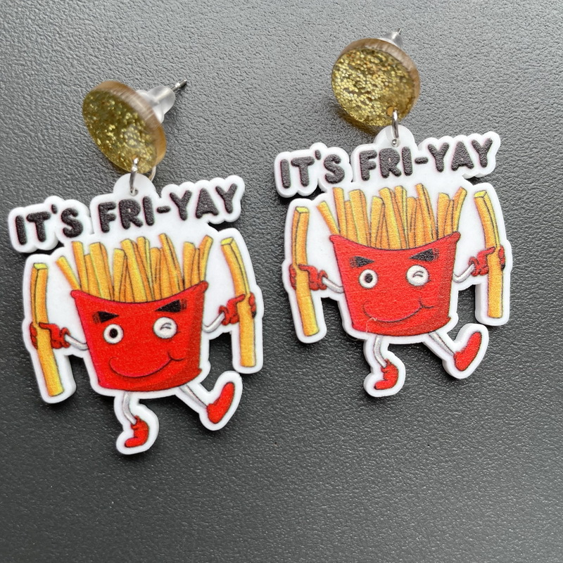 It's Fri-day Humorous  Acrylic Earrings