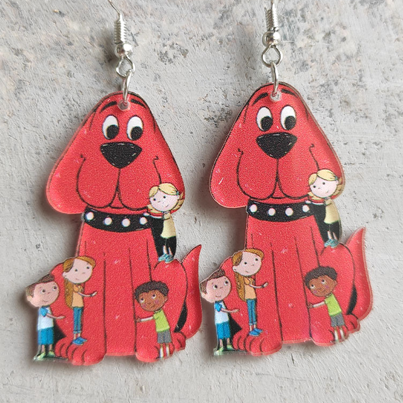 Cute Puppy Acrylic Earrings