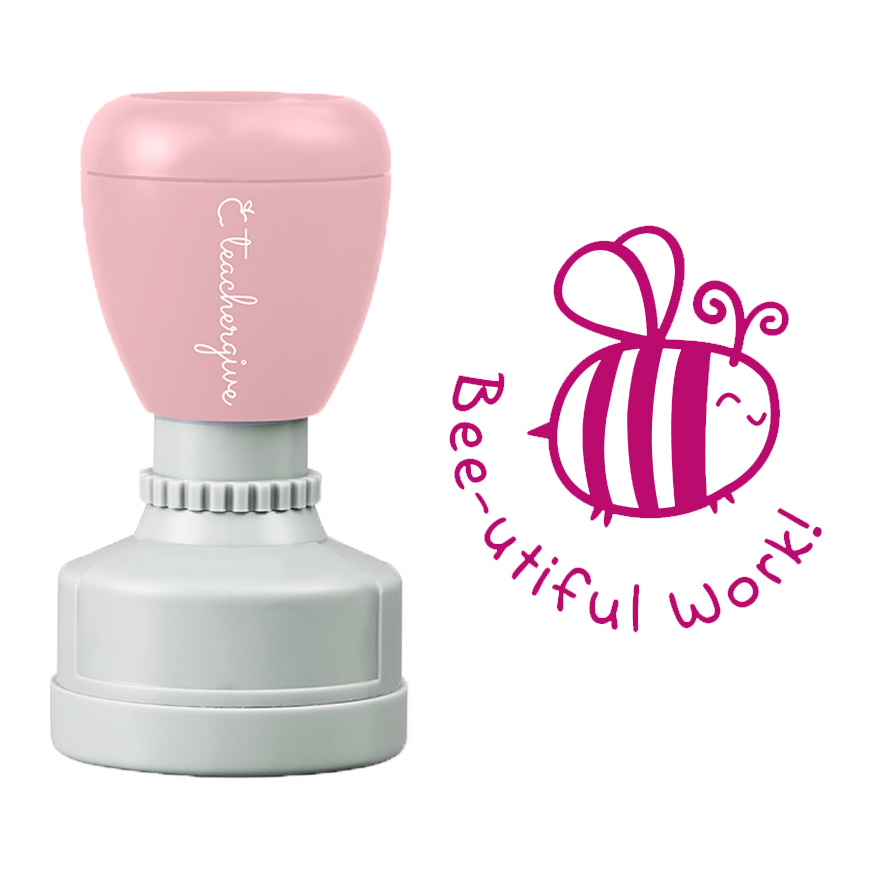 Bee Utiful Work Teacher Stamp