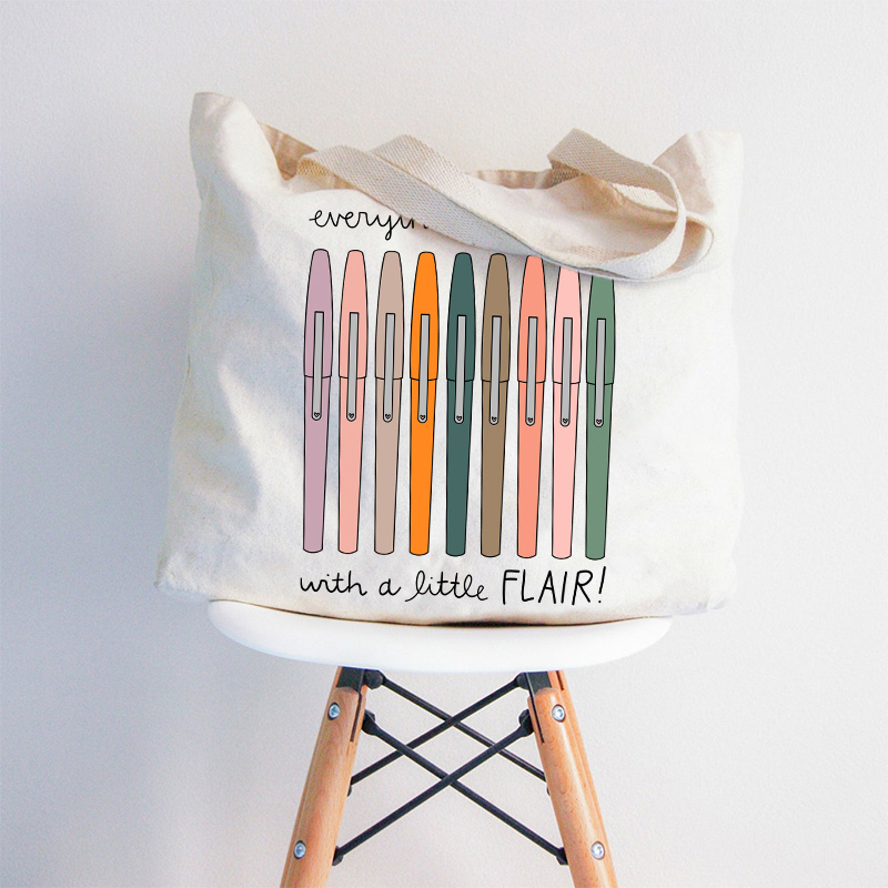 Everything Is Better With A Little Flair Zip Tote Bag