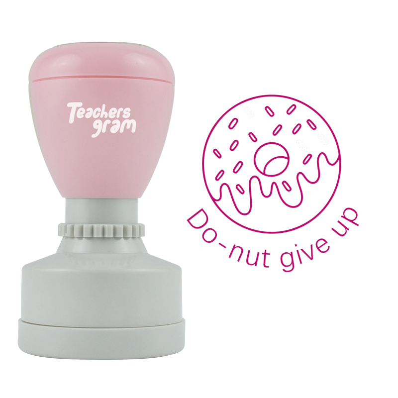 Nicht aufgeben Lehrer Stempel