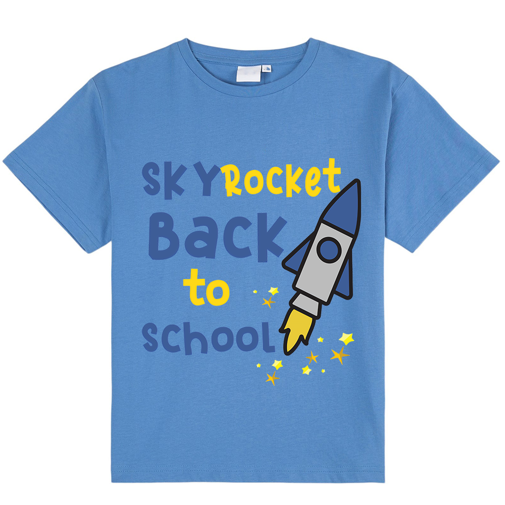 Sky Rocket Back To School Kids T-Shirt