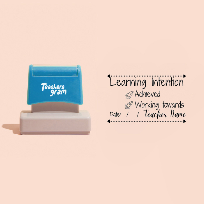 Learning Intention Large Rectangle Stamp