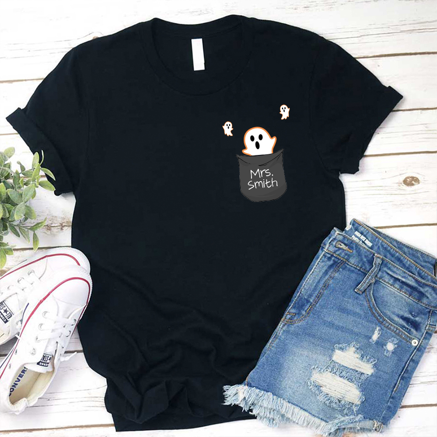 Personalized Halloween Floating Ghost T-Shirt