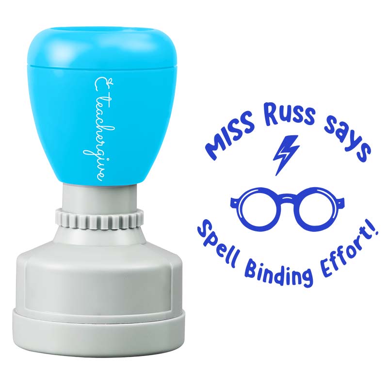 Personalized Spell Binding Effort Teacher Stamp
