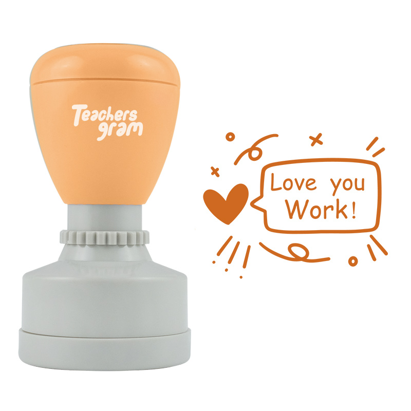 Liebe deine Arbeit Lehrer Stempel