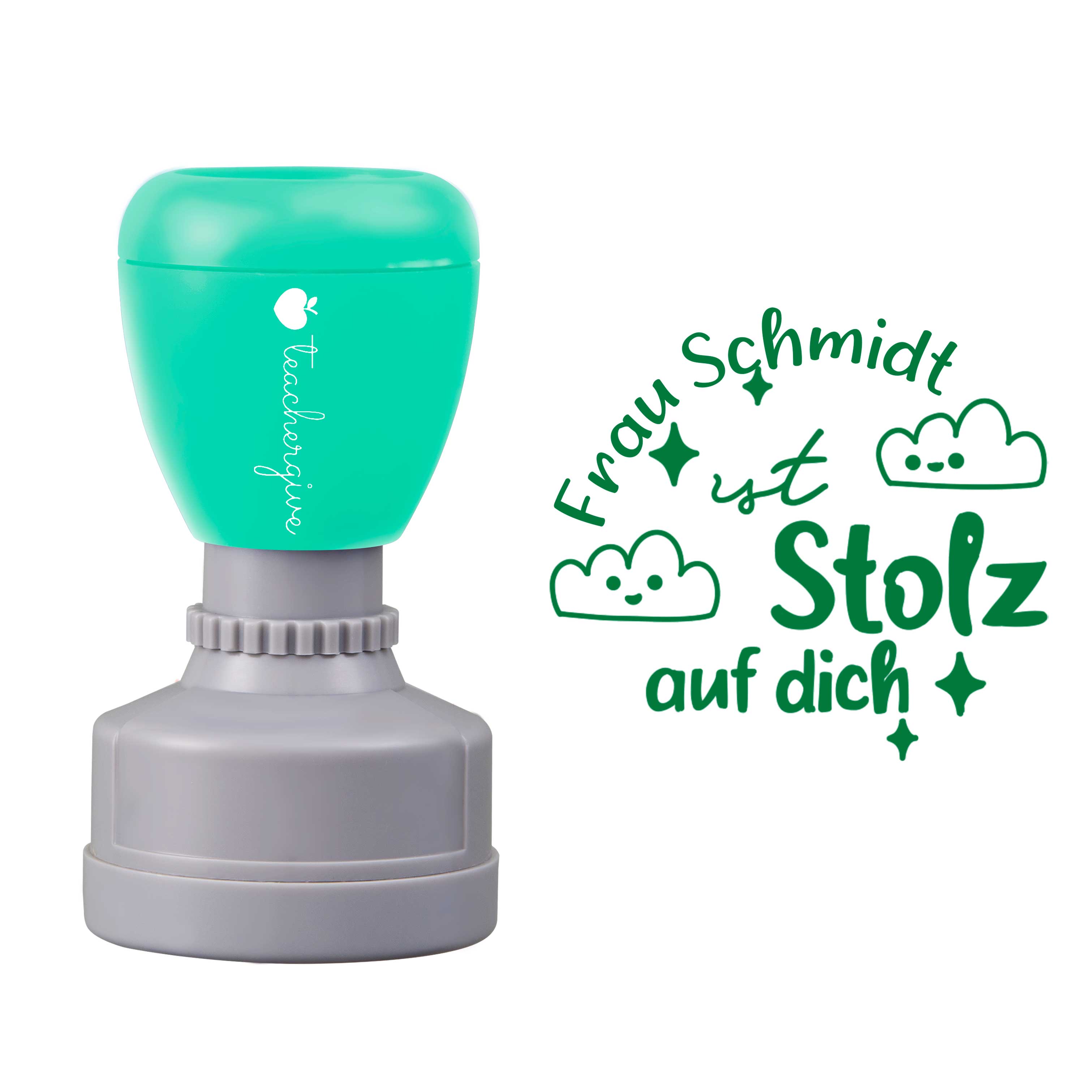 Personalisiert Stolz Auf Dich Lehrer Stempel