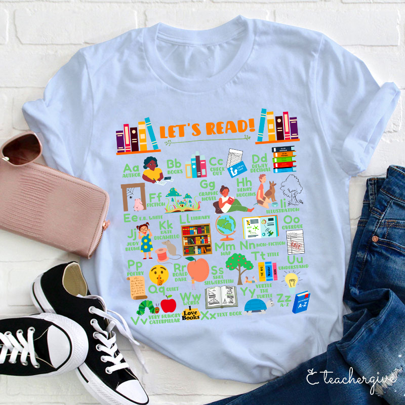 Let's Read Teacher T-Shirt