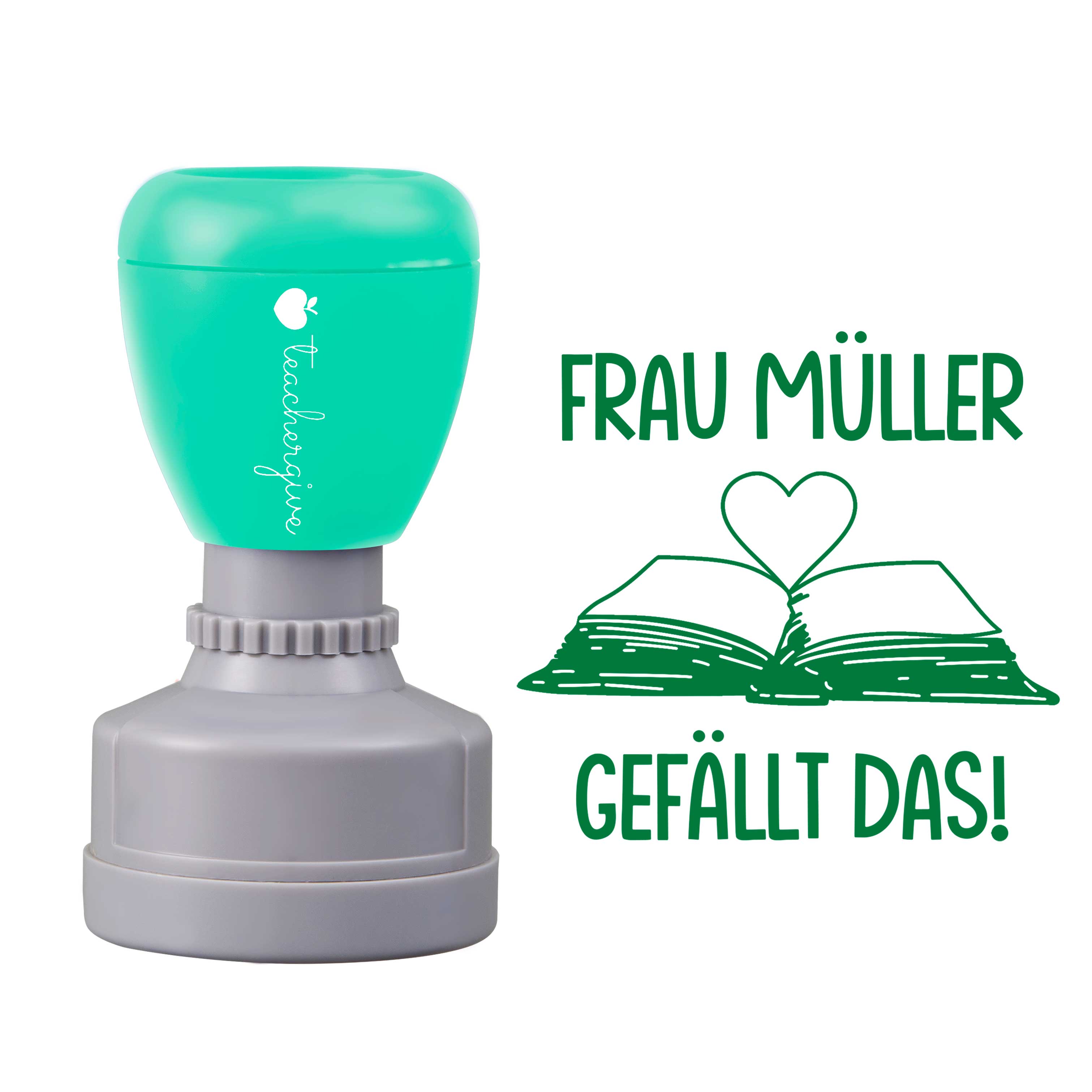 Personalisiert gefällt das Lehrer Stempel