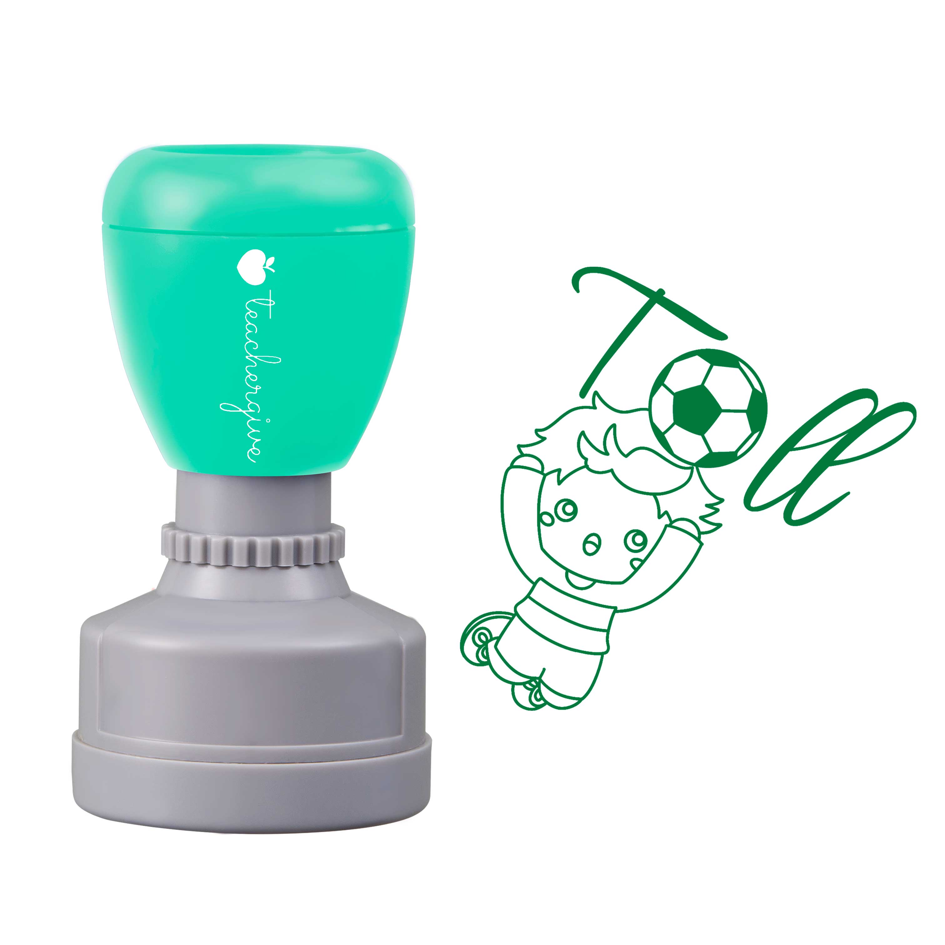 Toll Fußball Lehrer Stempel