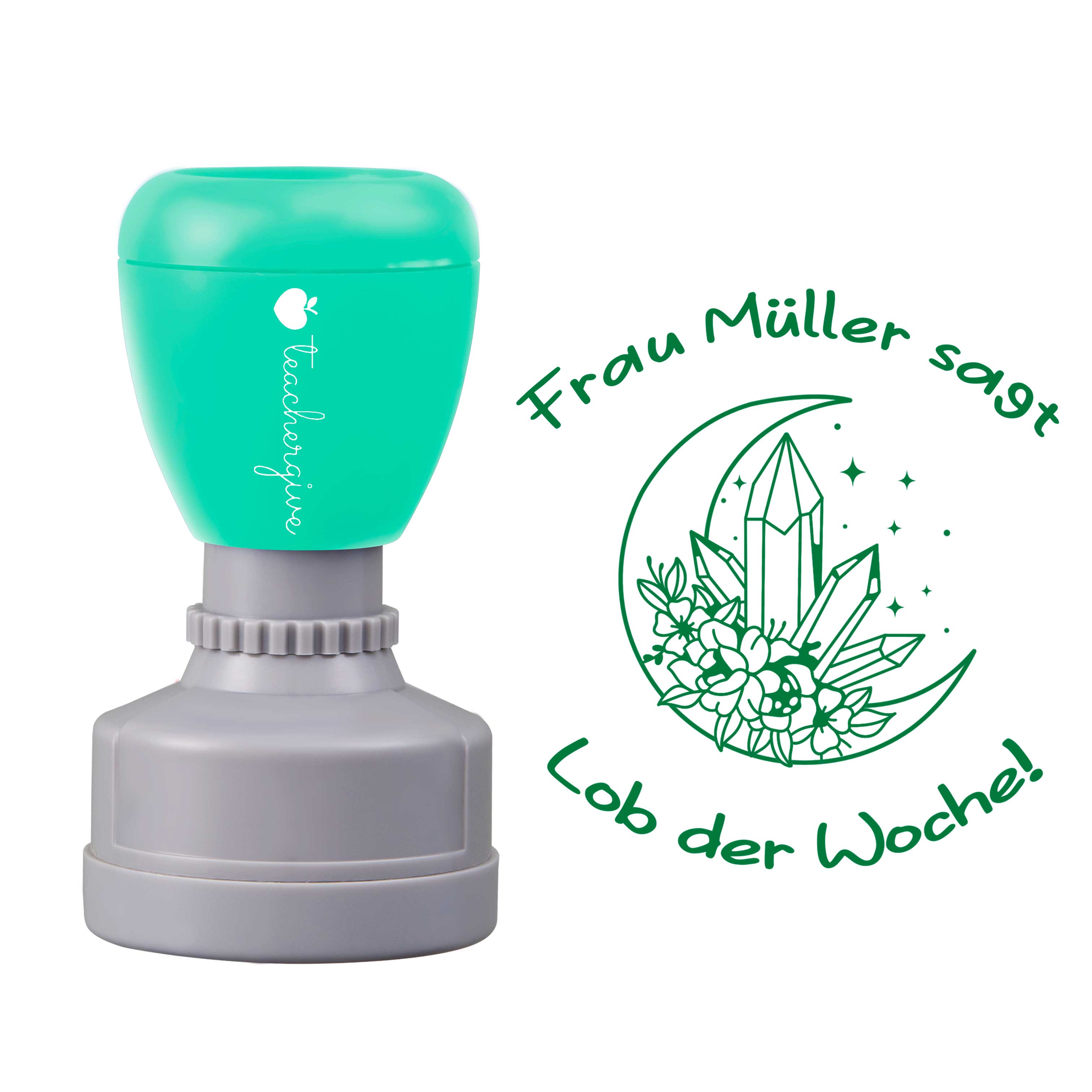Personalisiert Name Lob der Woche Lehrer Stempel