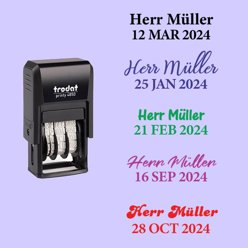 Personalisiert Lehrer Datum Lehrer Stempel