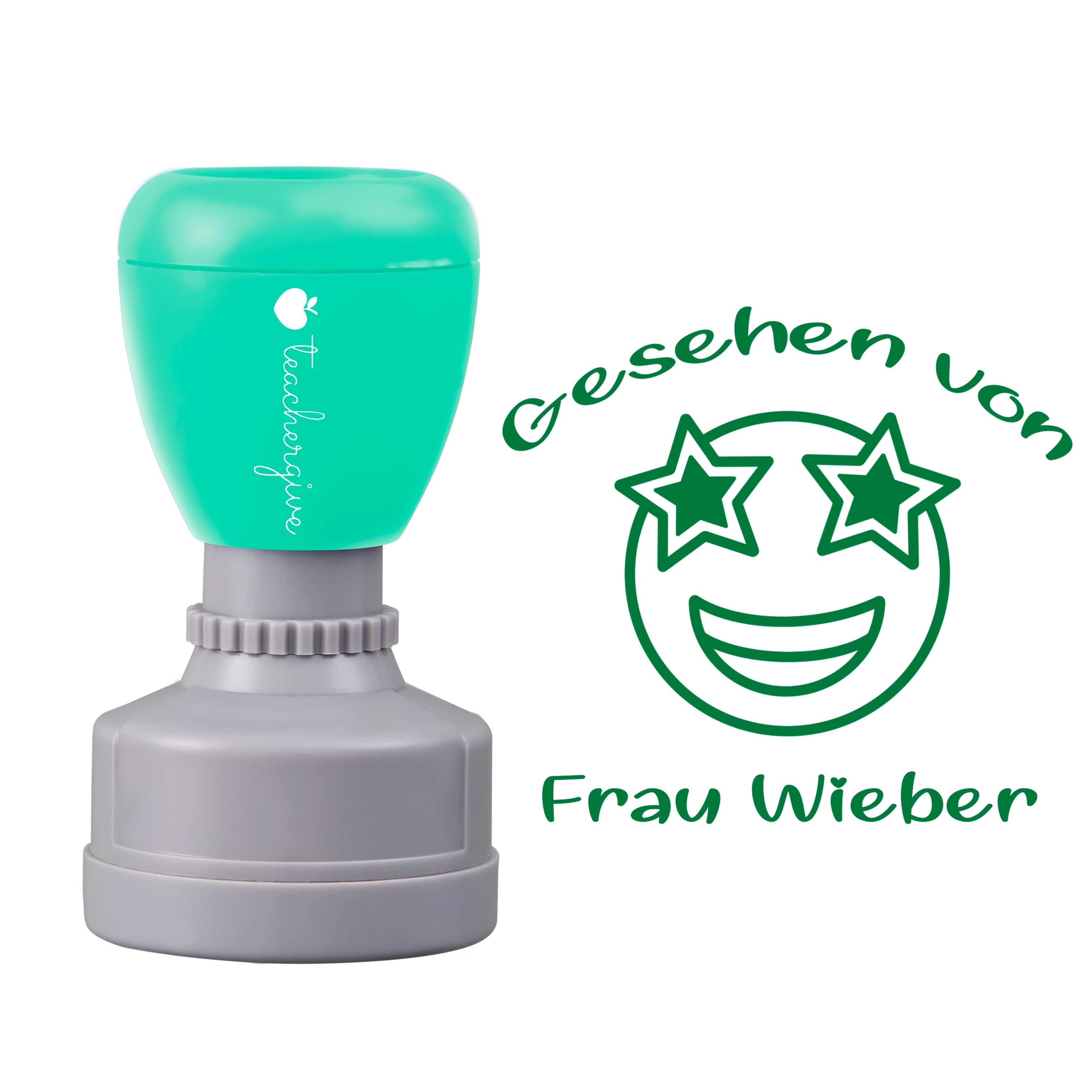 Personalisiert Name gesehen von Lehrer Stempel