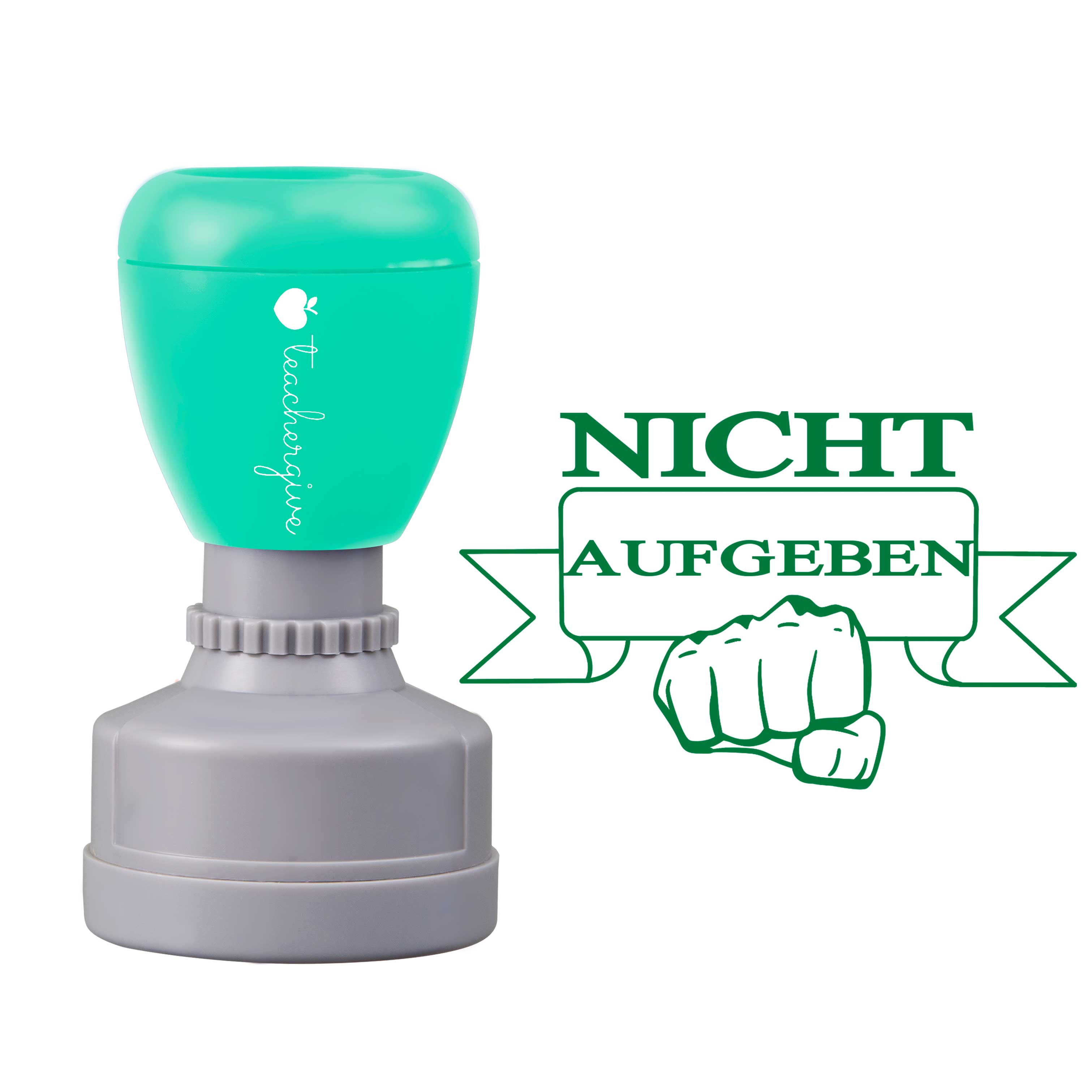 Nicht Aufgeben Lehrer Stempel