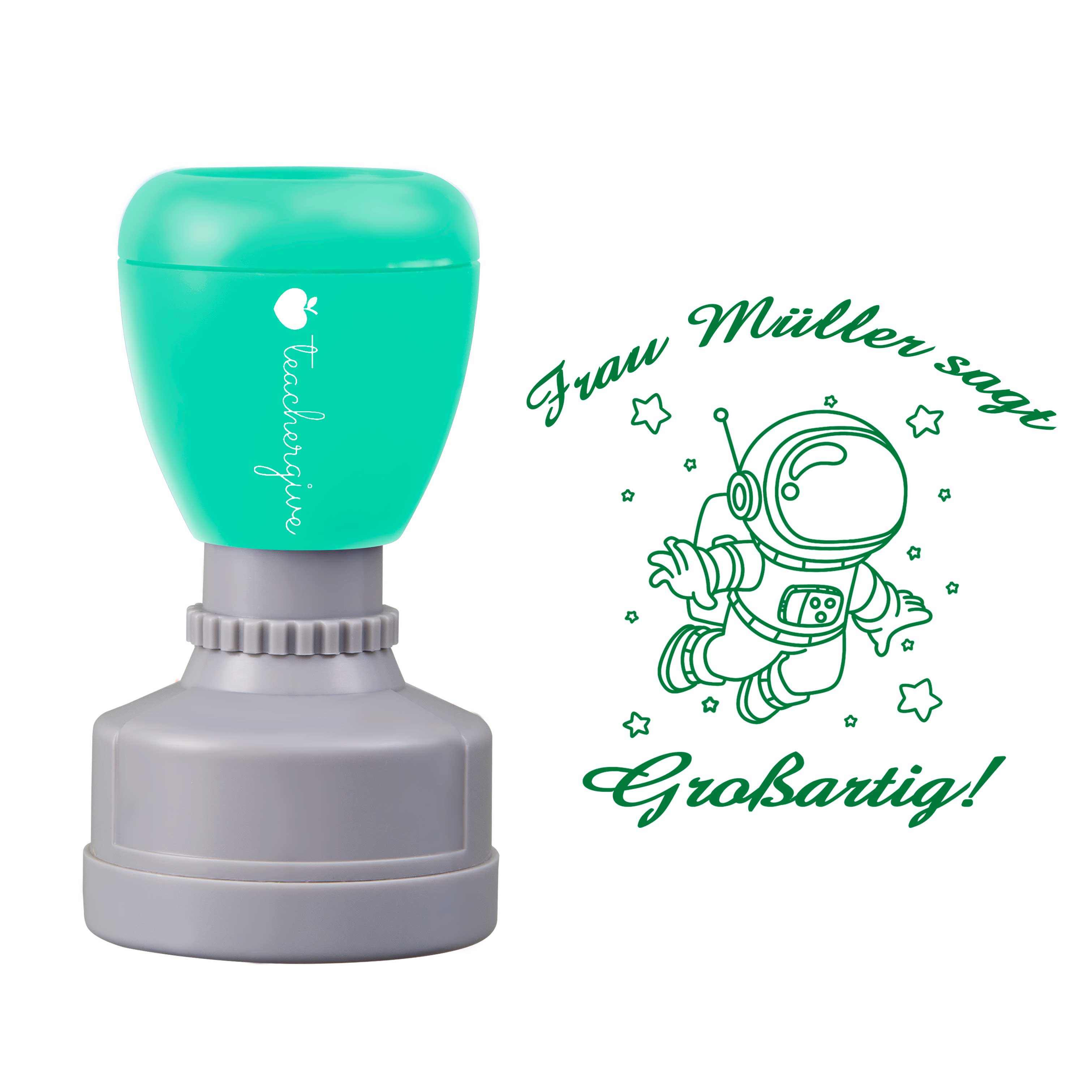 Personalisiert Name Sagt Großartig Lehrer Stempel