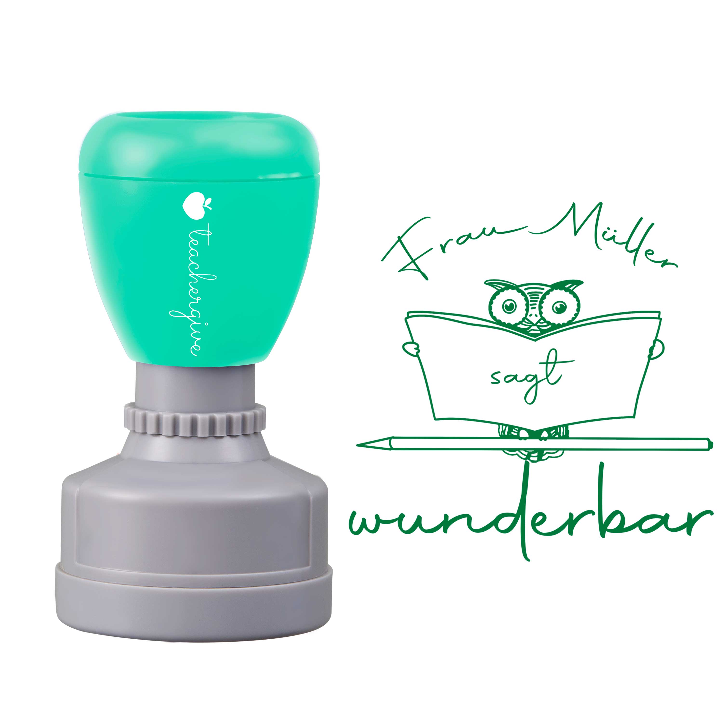 Personalisiert sagt wunderbar Lehrer Stempel