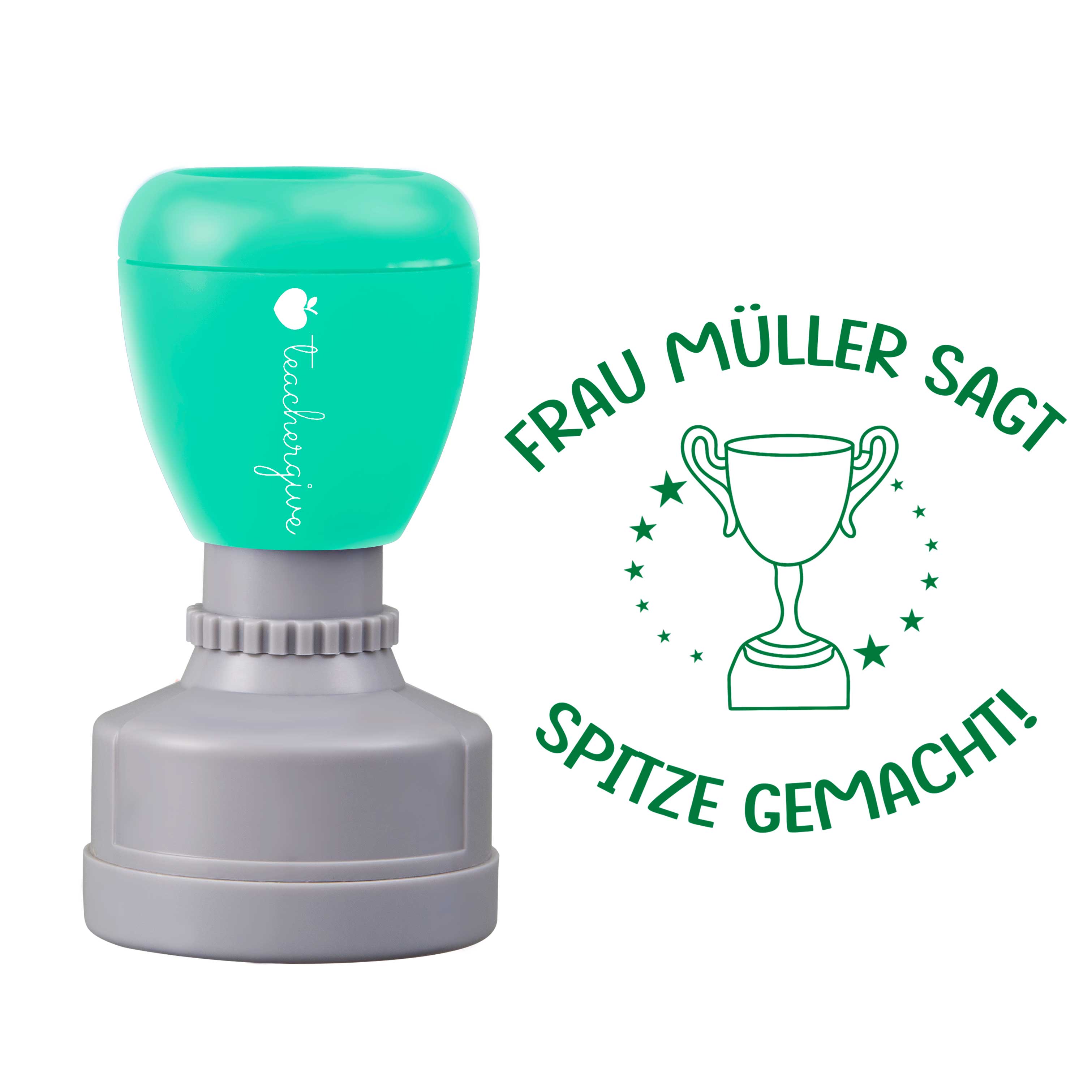 Personalisiert Name sagt spitze gemacht Lehrer Stempel