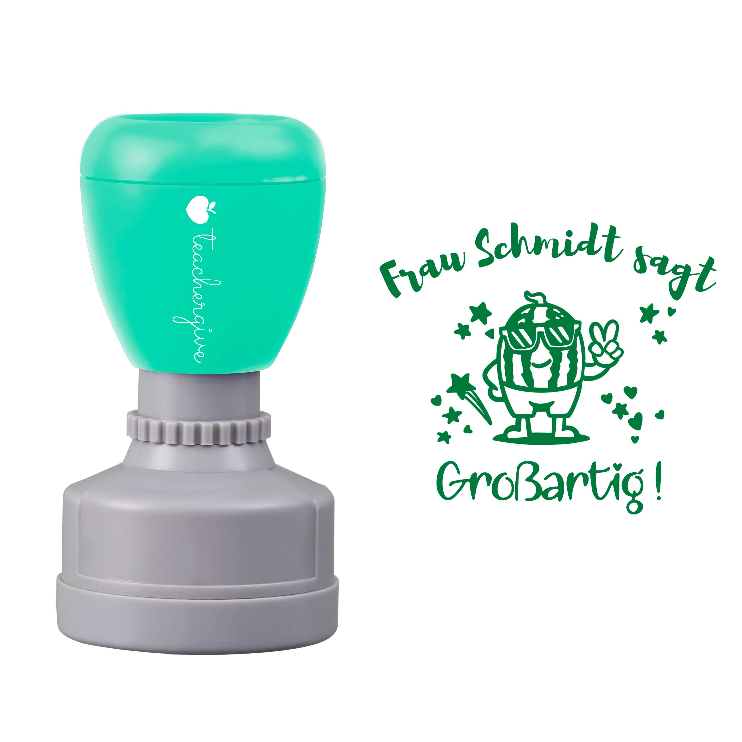 Personalisiert Die Lehrerin Sagt Großartig Lehrer Stempel