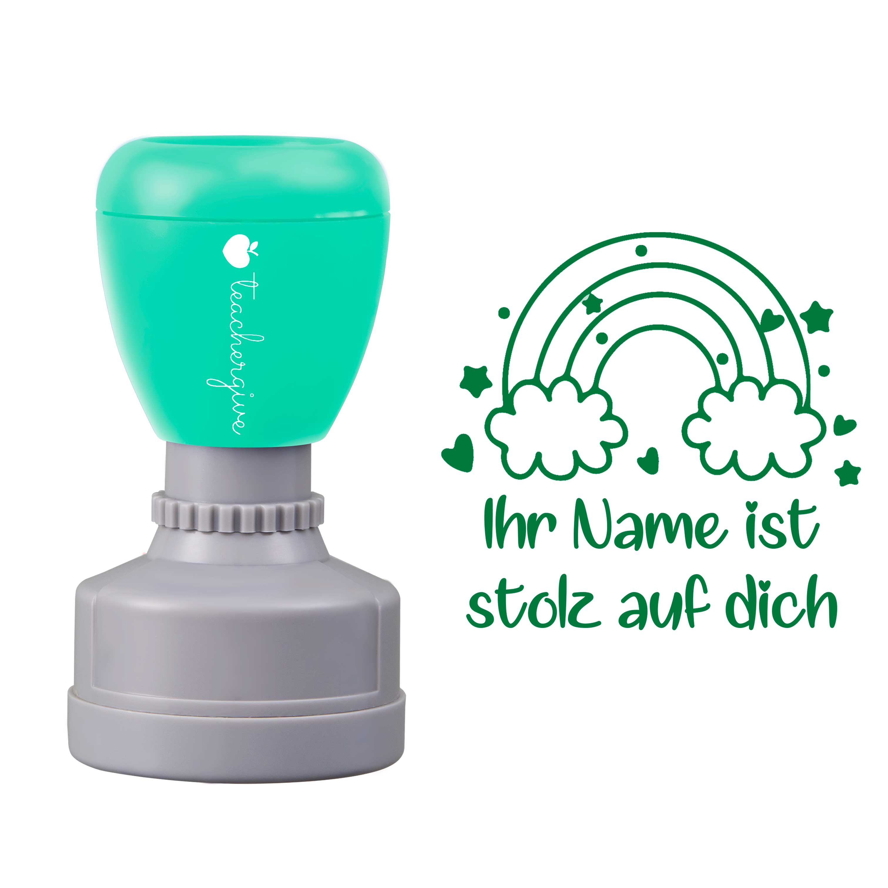 Personalisiet Ist Stolz Auf Dich Lehrer Stempel