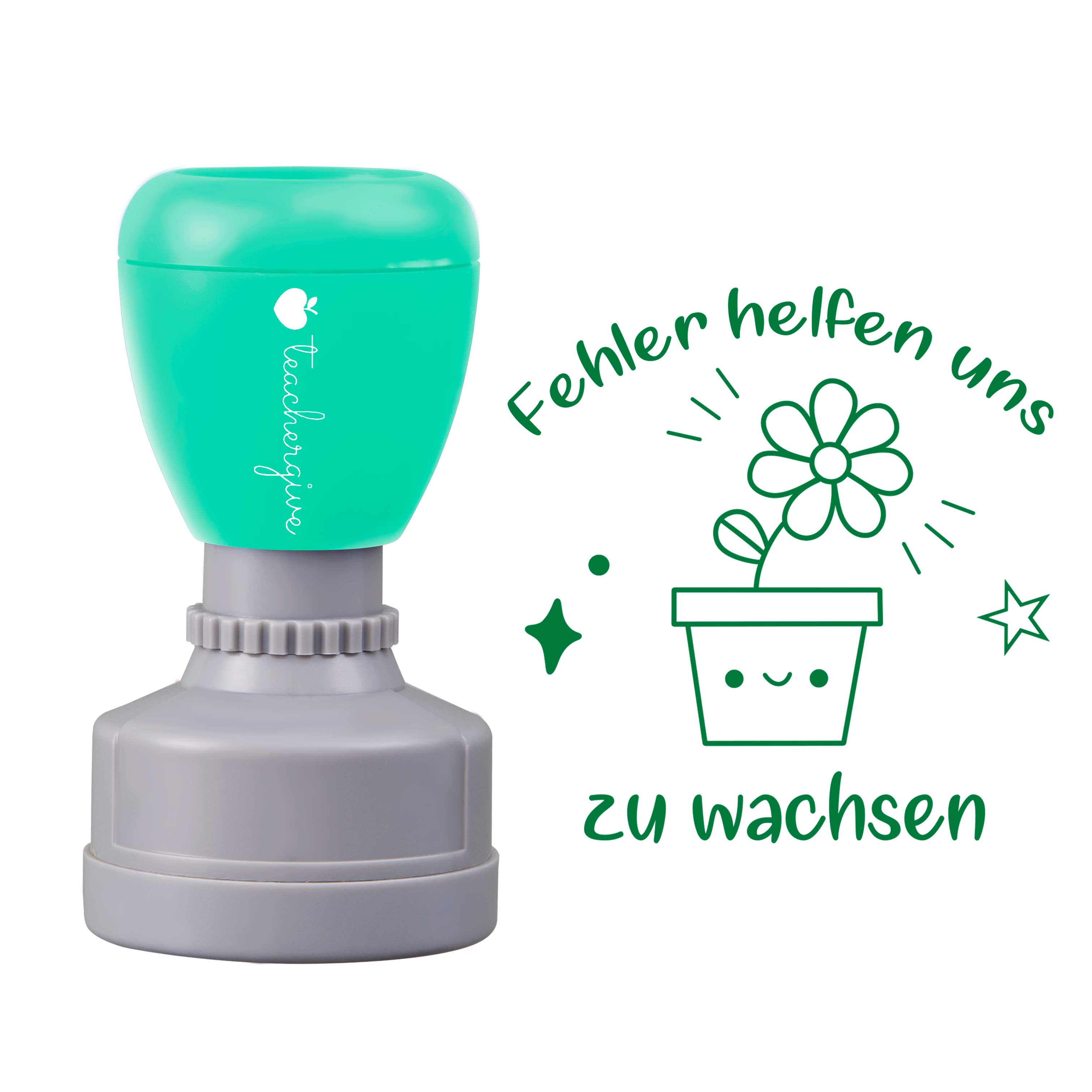 Fehler helfen uns zu wachsen Lehrer Stempel