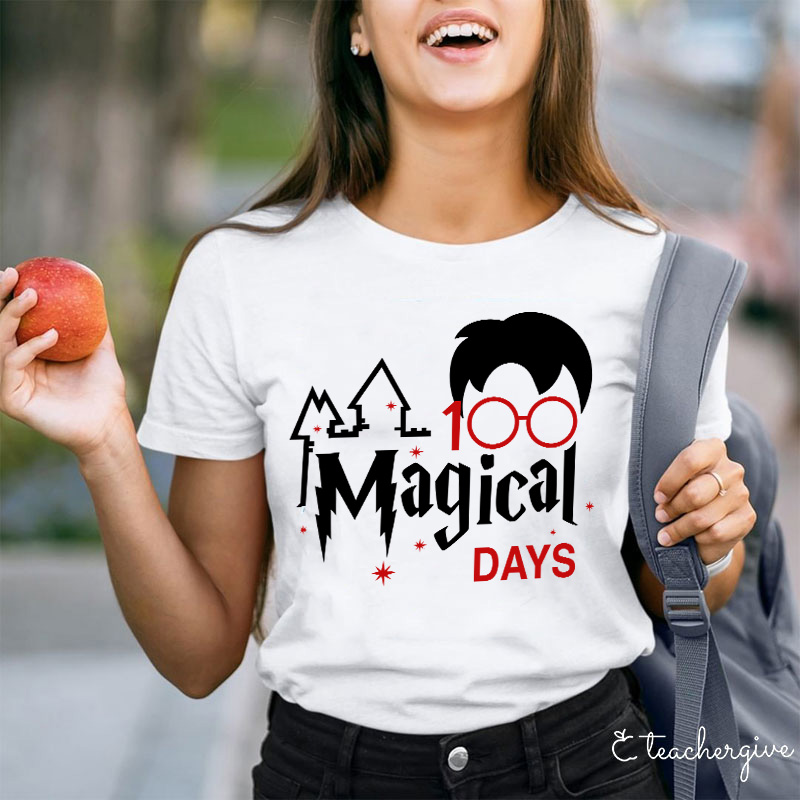 100 Magical Days Teacher T-Shirt
