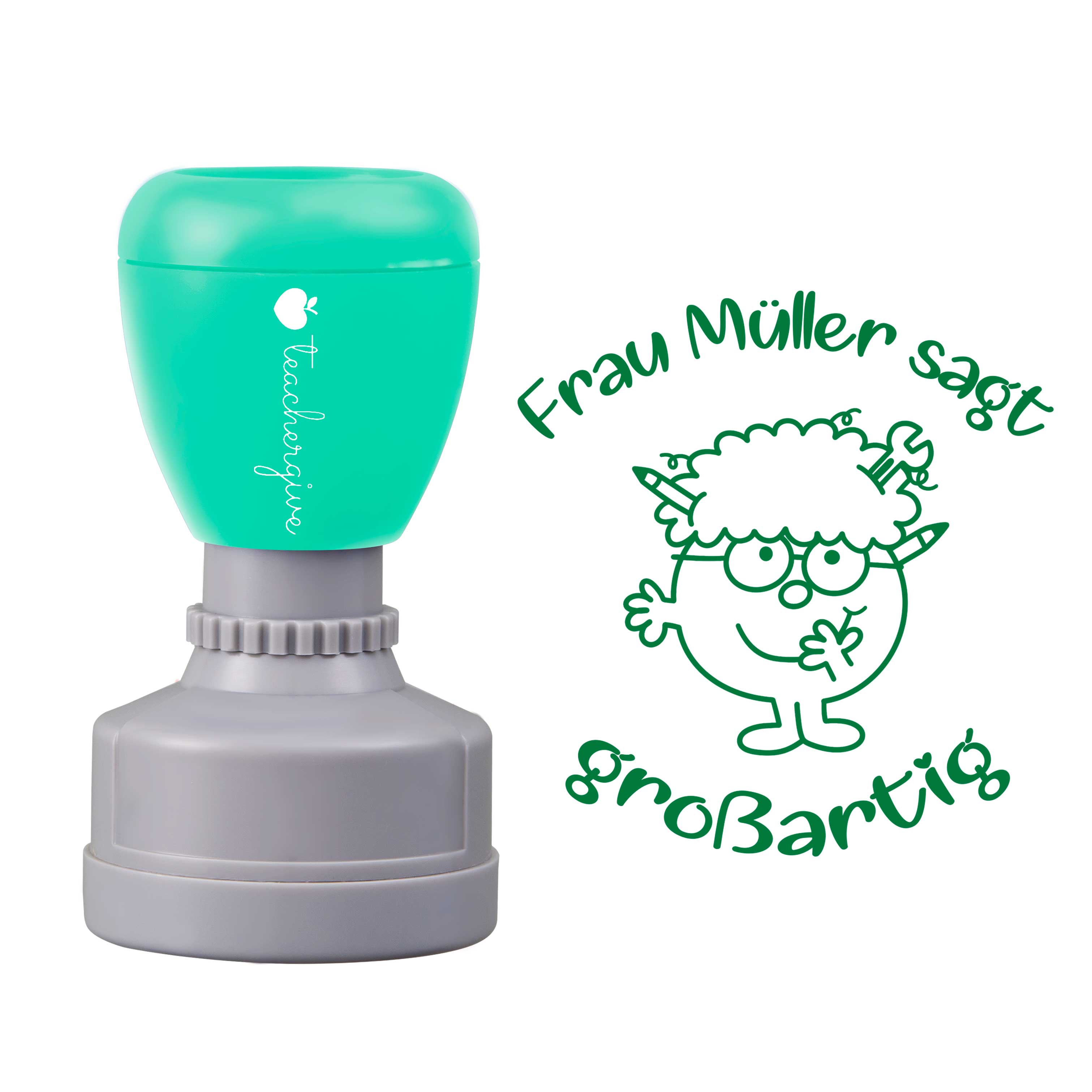 Personalisiert sagt großartig Lehrer Stempel