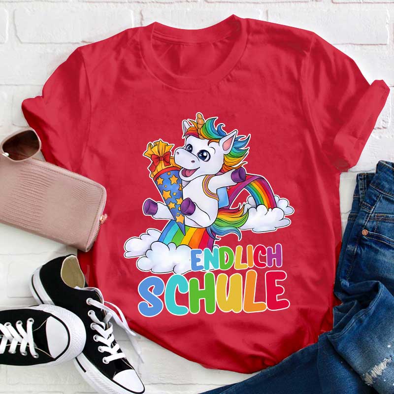 Endlich Schule Lehrer T-Shirt